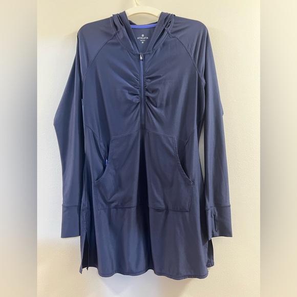 ATHLETA Navy Wick It Wanderer Swimsuit Coverup - Picture 12 of 13